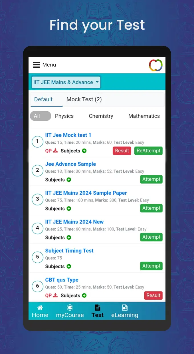 Offline Exam Mobile App